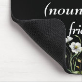 Dictionary Definition of SISTER With Wildflowers Mousepad (Ecke)