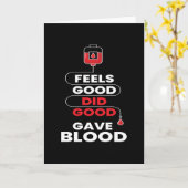 Did Good Gave Blood Blood Donate Karte (Gelbe Blume)