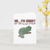 Did I Roll My Eyes Out Loud - Funny Chameleon Quot Karte (Gelbe Blume)