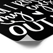 Did I Roll My Eyes Out Loud Funny Sarcastic Quotes Poster (Ecke)