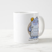 Did One Thing Retiring Now – Funny Burnout Humor Jumbo-Tasse (Vorderseite Rechts)