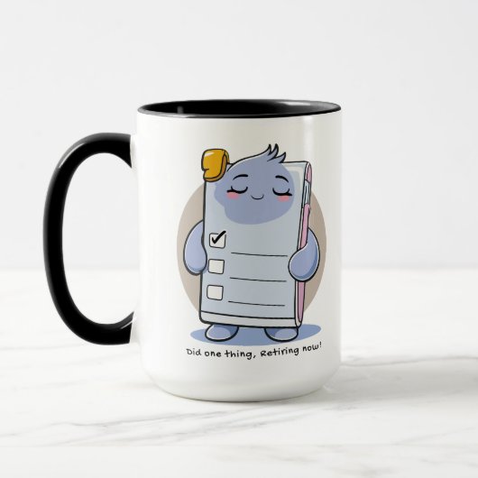 Did One Thing Retiring Now – Funny Burnout Humor Tasse (Links)