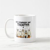 Did Somebody Say Treat Dog Lovers Funny Halloween  Kaffeetasse (Links)