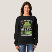 Did Someone Say Ribbit Red Eyed Tree Frog Amphibia Sweatshirt (Vorne ganz)