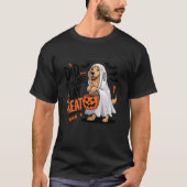 Did Someone Say Treat Halloween Dog Golden Retriev T-Shirt (Vorderseite)