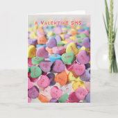 Did You Get My Candy Hearts Valentine Msg Karte (Vorderseite)