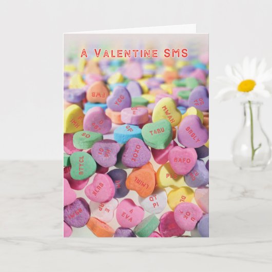 Did You Get My Candy Hearts Valentine Msg Karte (Kleine Pflanze)