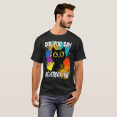 Did You Say Beatboxing Black Cat T-Shirt (Vorne ganz)
