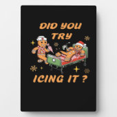 Did You Try Icing It, Nurse Christmas, Gingerbread Fotoplatte (Vorderseite)