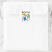 Didan Notzach Runder Aufkleber (Tasche)