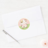 Diddles Farm Moo-Cow-Aufkleber Runder Aufkleber (Umschlag)