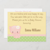 Diddles Farm Pig Babydusche Einladung (Vorne/Hinten)