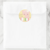 Diddles Farm Pig Birthday-Umschlag Aufkleber (Tasche)