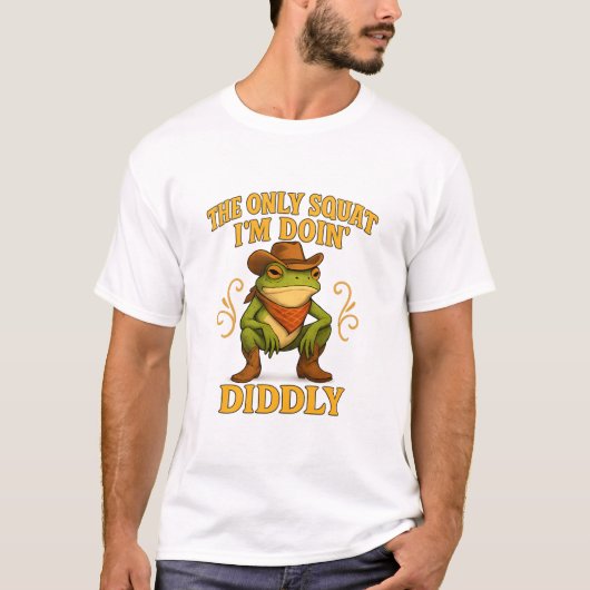 Diddly Squat Meme T-Shirt - Das einzige Squat, das (Vorderseite)