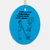 Didgeridoo macht Zombies explodieren Keramik Ornament (Rechts)