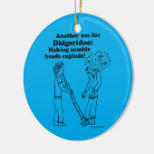 Didgeridoo macht Zombies explodieren Keramik Ornament (Links)