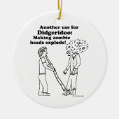Didgeridoo macht Zombies explodieren Keramikornament (Vorne)