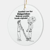 Didgeridoo macht Zombies explodieren Keramikornament (Links)