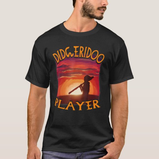 Didgeridoo Player Sunset Didgeridoo Player T-Shirt (Vorderseite)