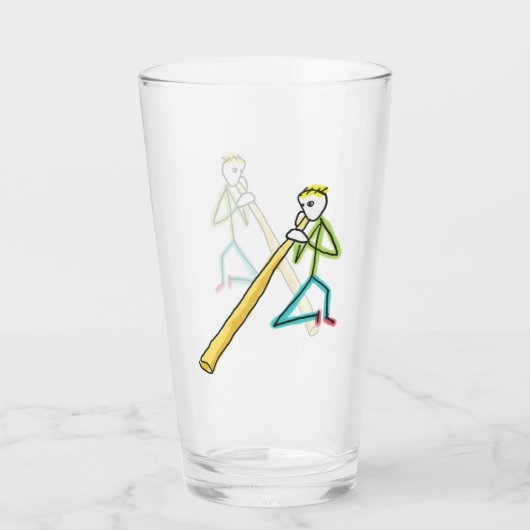 Didgeridoo Stickman Glas (Rückseite)