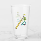 Didgeridoo Stickman Glas (Vorderseite)