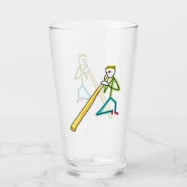 Didgeridoo Stickman Glas