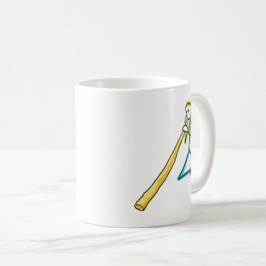 Didgeridoo Stickman Kaffeetasse (VorderseiteRechts)