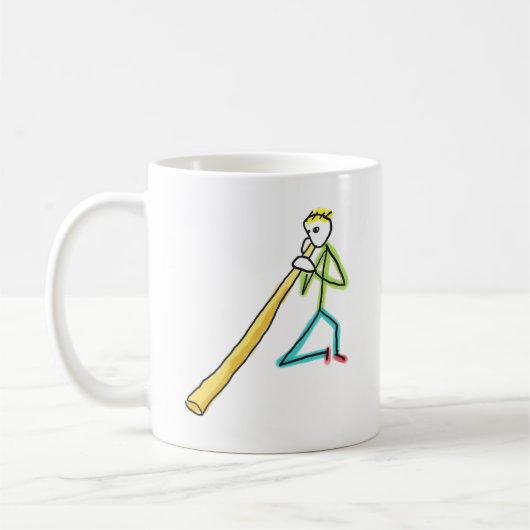 Didgeridoo Stickman Kaffeetasse (Links)