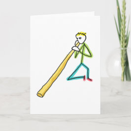 Didgeridoo Stickman Karte