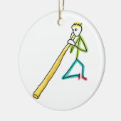 Didgeridoo Stickman Keramik Ornament (Links)