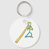 Didgeridoo Stickman Schlüsselanhänger (Rückseite)