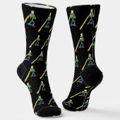 Didgeridoo Stickman Socken (Gewinkelt)