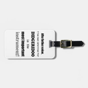 Didgeridoo wichtigstes Instrument Gepäckanhänger