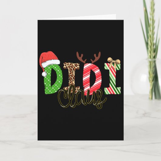 Didi Claus Xmas Happy Family New Santa Claus Chris Karte (Vorderseite)