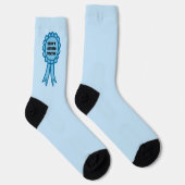 Didn't Bother Trying Blue Award Ribbon Socken (Rechts)