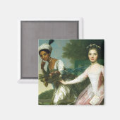 Dido Elizabeth Belle und Lady Murray Magnet (Vorderseite/Rückseite)