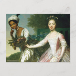 Dido Elizabeth Belle und Lady Murray Postkarte