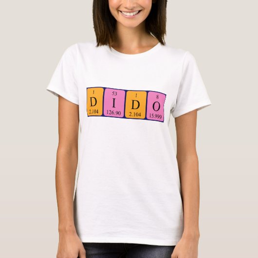 Dido Periodenname Shirt (Vorderseite)