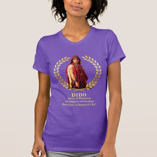 DIDO Queen of Libanon (Alte Phoenicia) T - Shirt (Vorderseite)