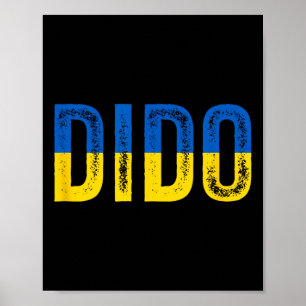 Dido Ukrainischer Großvater Opa Ukraine-Flagge Di Poster