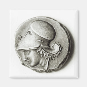 Didrachma von Heracles: obverse Darstellung Athena Magnet