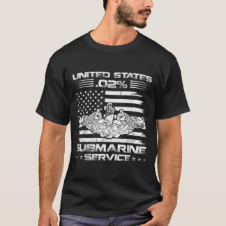 Die 02 U-Boot-Flagge USA U-Boot-Fahrer Veteran T-Shirt