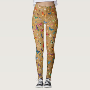 Die "1000 Schmetterlinge" Gold Leggings