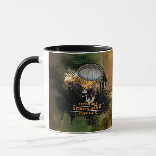 Die 101. Luftlandedivision Screaming Eagles Tasse (Links)
