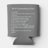 Die 10 Beer-Befehle Dosenkühler (Rückseite)