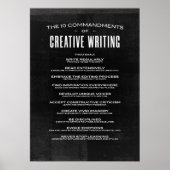 Die 10 Gebote des kreativen Schreibens Poster (Vorne)