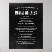 Die 10 Gebote des Mental Wellness.