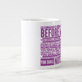 Die 10 Gebote Jumbo-Tasse (Vorderseite)