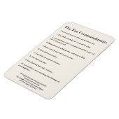 Die 10 Gebote Methodist Zuhause & Office Magnet (Linke Seite)