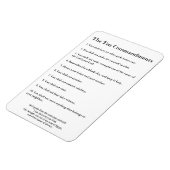 Die 10 Gebote Methodist Zuhause & Office Magnet (Linke Seite)
